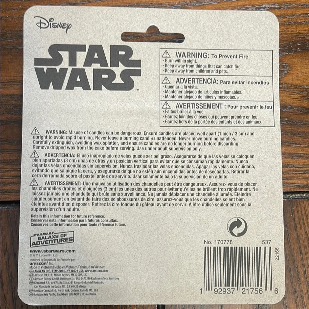 Star Wars Galactic Adventures Candle
